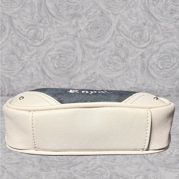 NWT 👑 🤍🖤Juicy Couture Royal Crown Mini Bag | Black Velour Rhinestone Y2K Purse - Picture 9 of 9